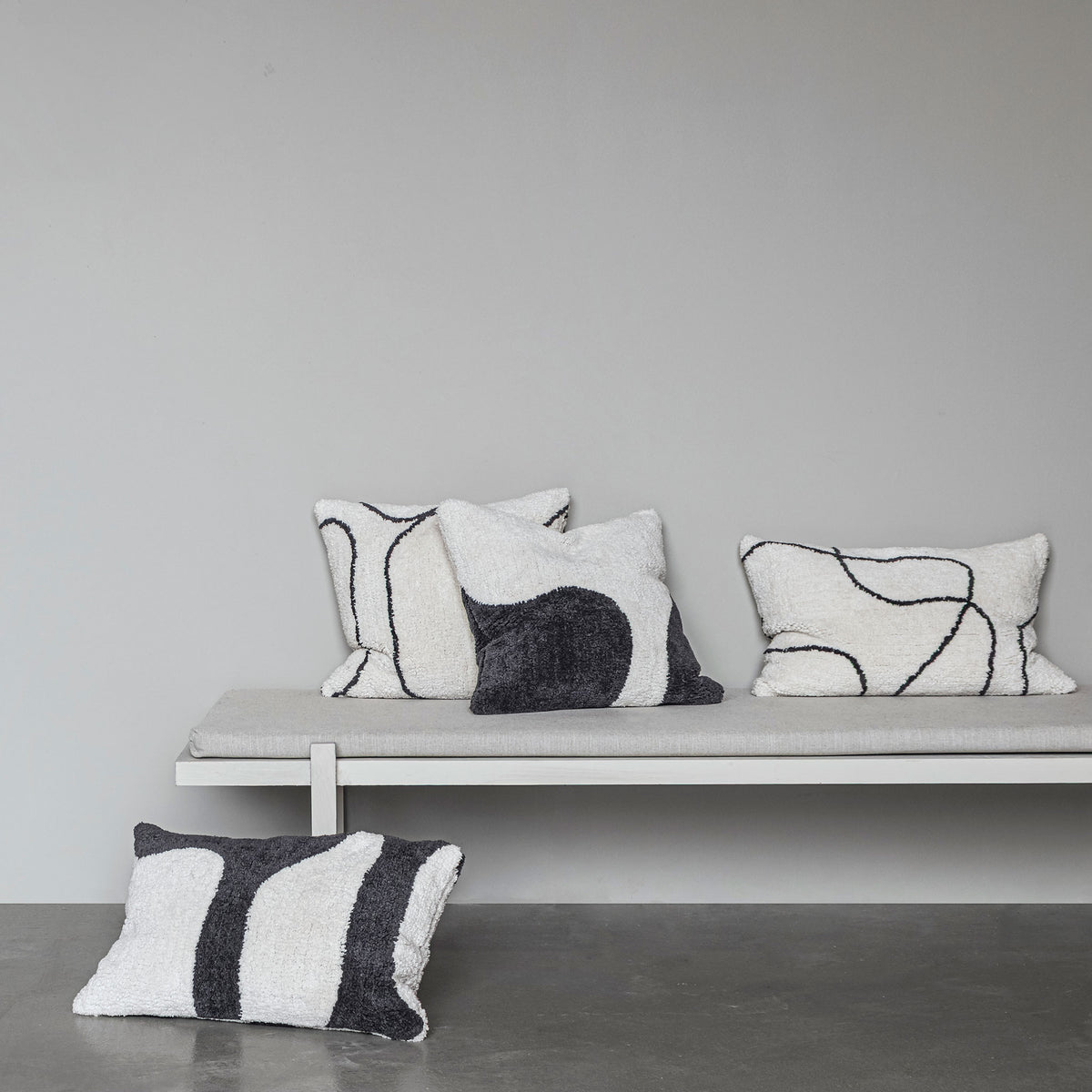 FIGURA tuftet pudebetræk, Off-white