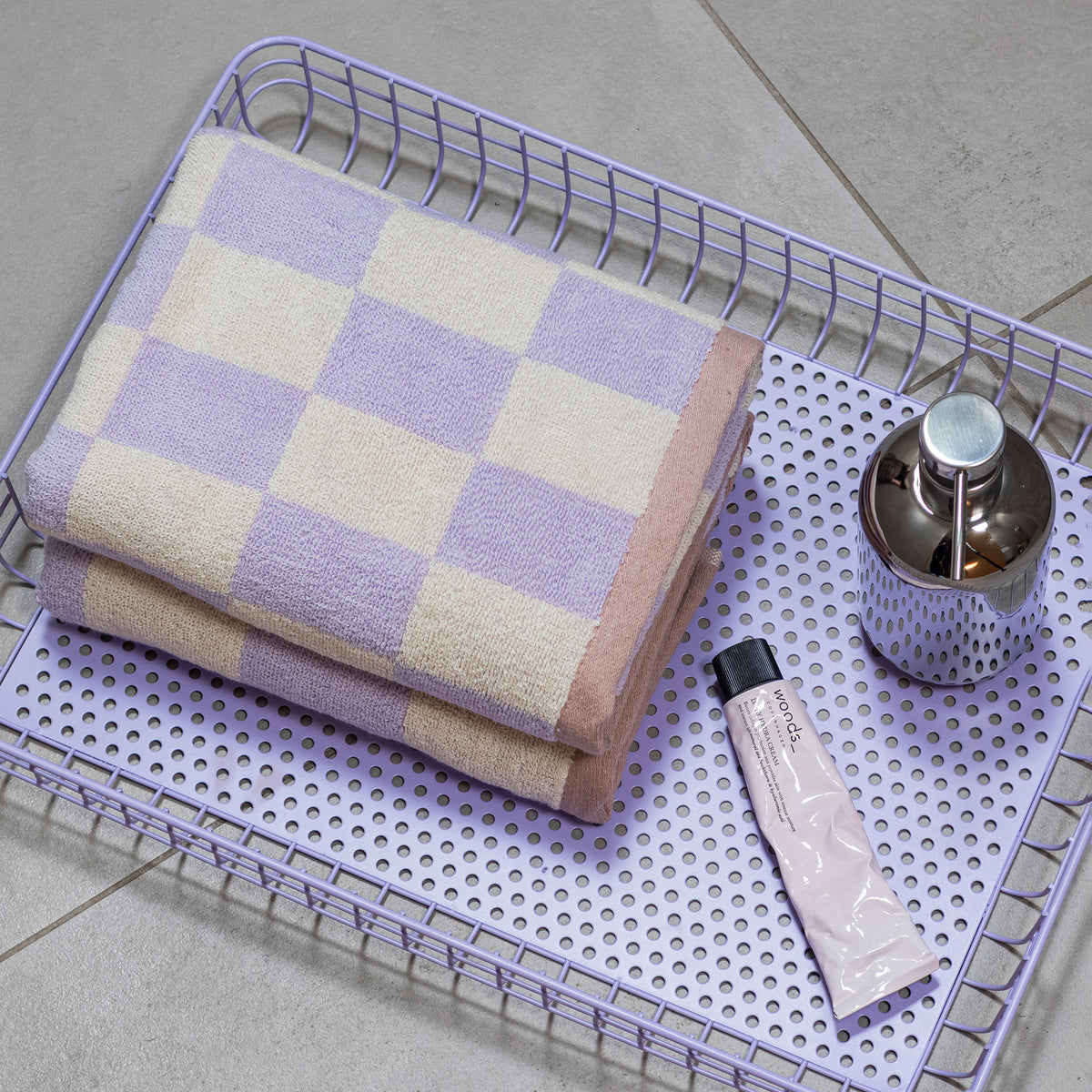 RETRO håndklæde, lilac