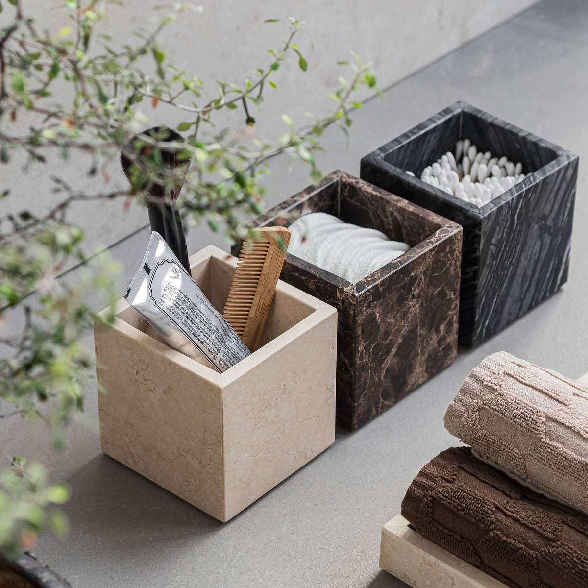 MARBLE cube, Brown