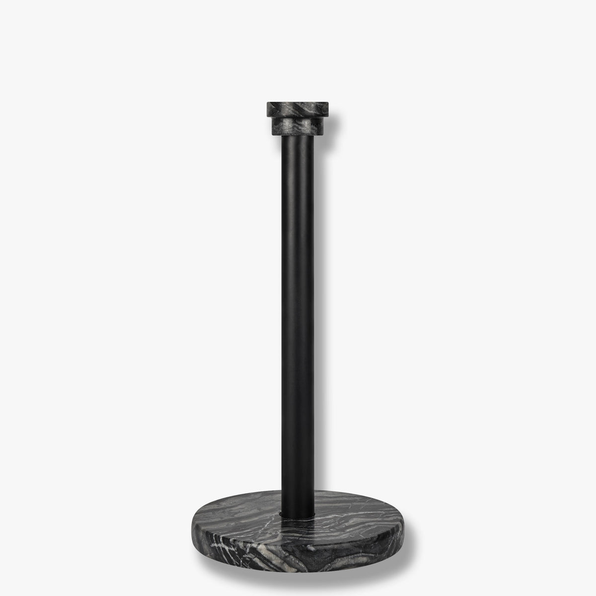 MARBLE køkkenrulleholder, Black / Grey