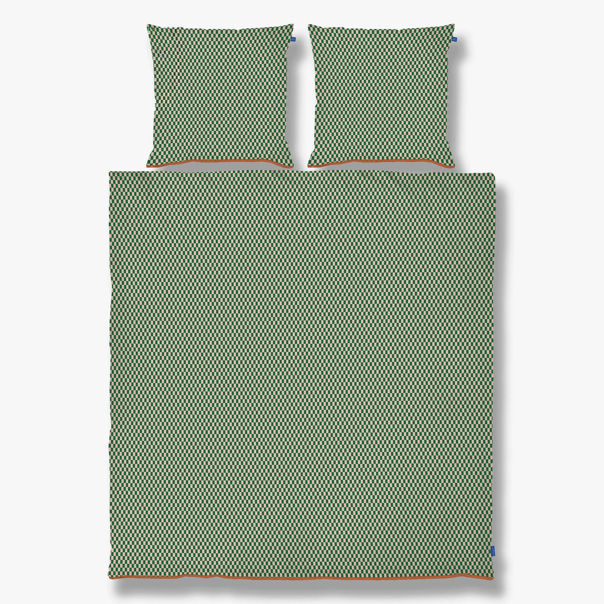 MINI sengesæt, Pine green / Tan