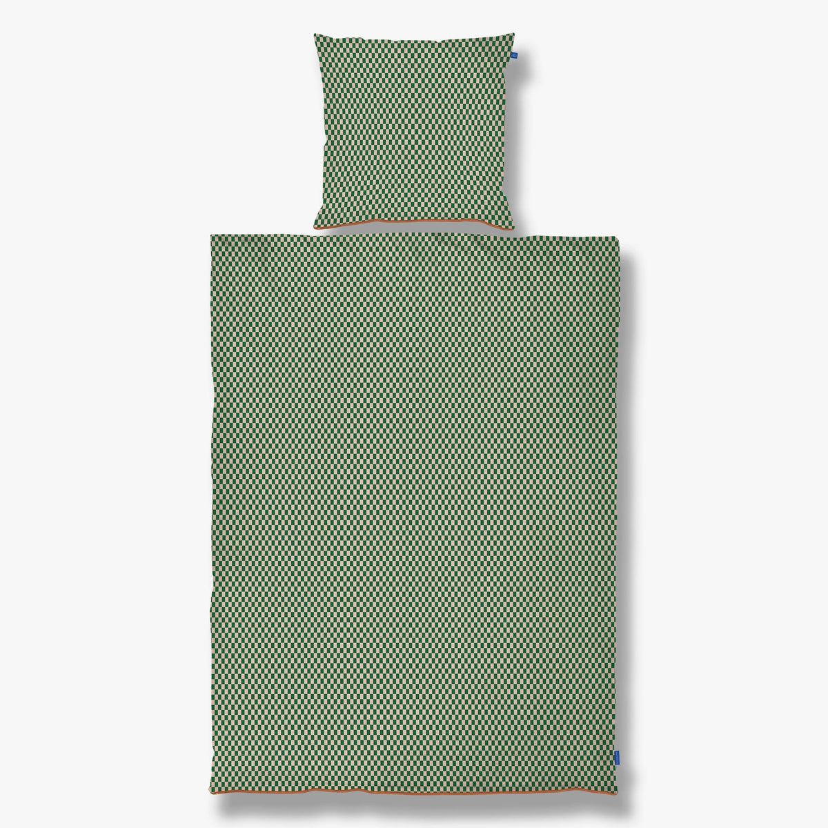 MINI sengesæt, Pine green / Tan