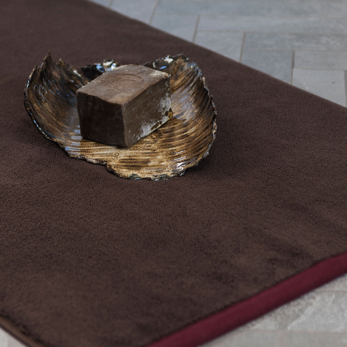 SOFT bademåtte, Brown / Sand