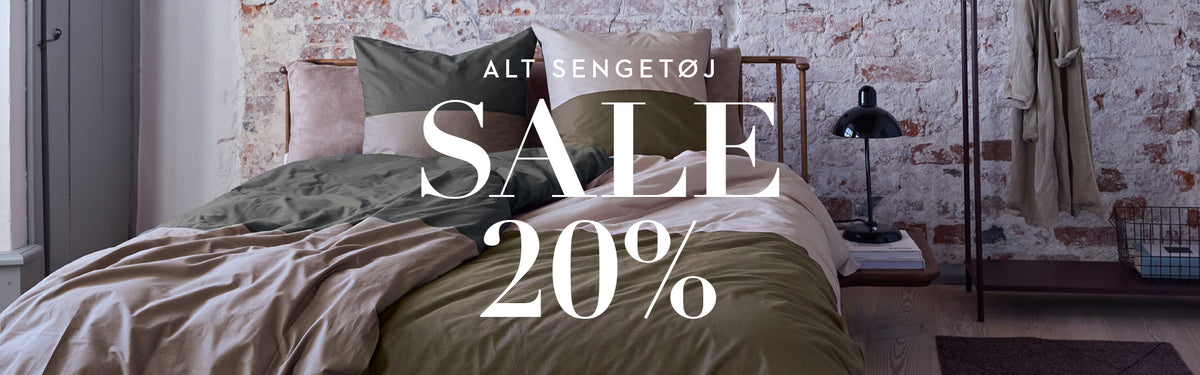 Sale 20% på alt sengetøj