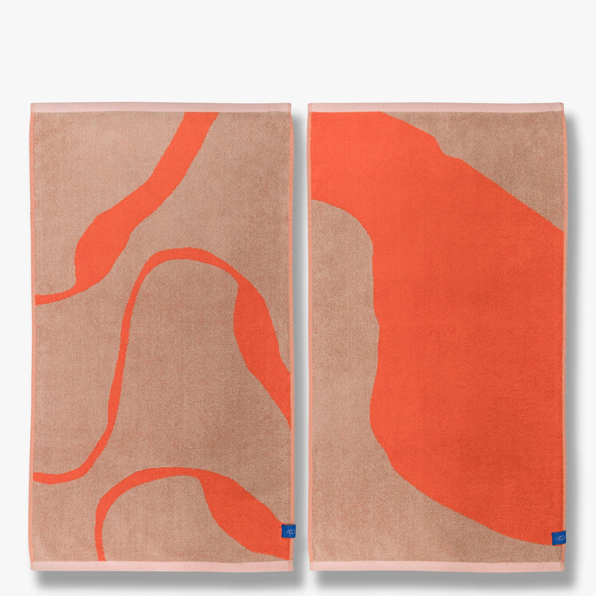 NOVA ARTE håndklæde, Latte / Orange