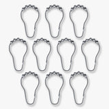 AQUA kroge, 10-pak, Brushed steel