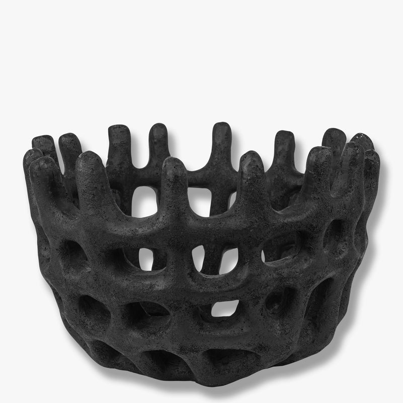 ART PIECE Braided bowl, Black