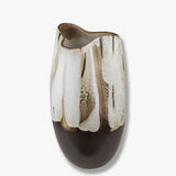 BY HAND curve vase, large, Off-white