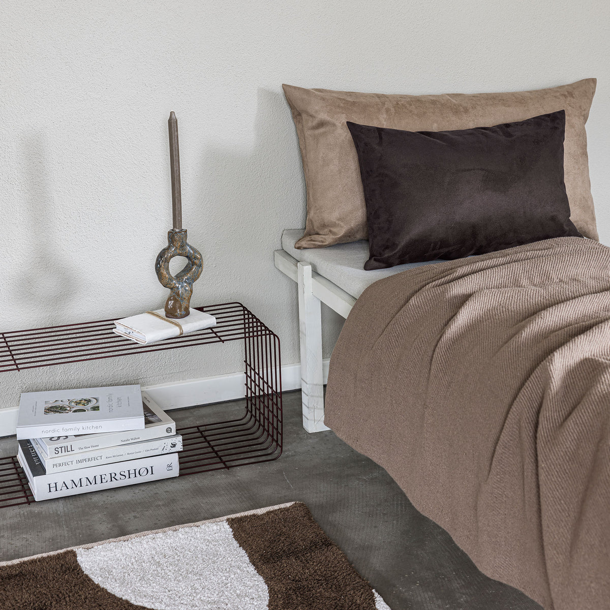 LOUNGE pude inkl. fyldpude, Hazelnut