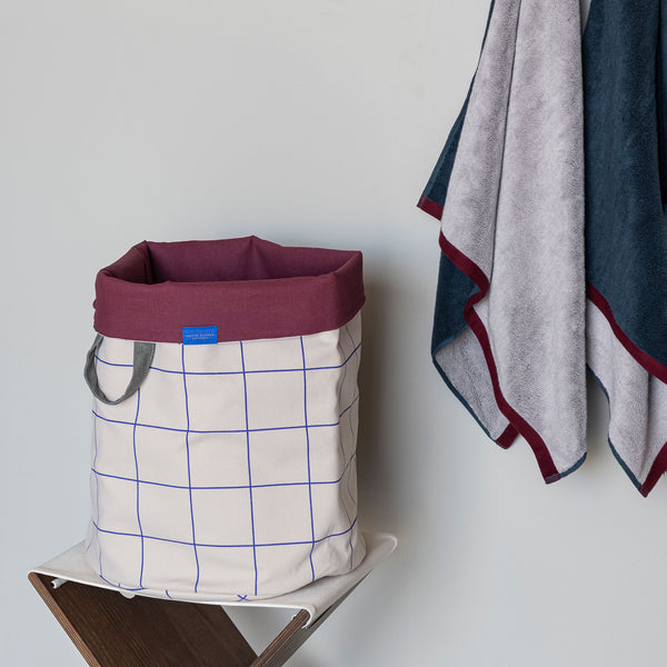 MESH vasketøjspose, Cobalt / Sand