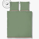 MINI sengesæt, Pine green / Tan