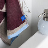 NOVA ARTE håndklæde, Wine / Sand