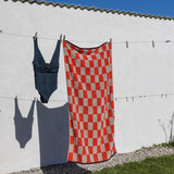RETRO håndklæde, Dark orange