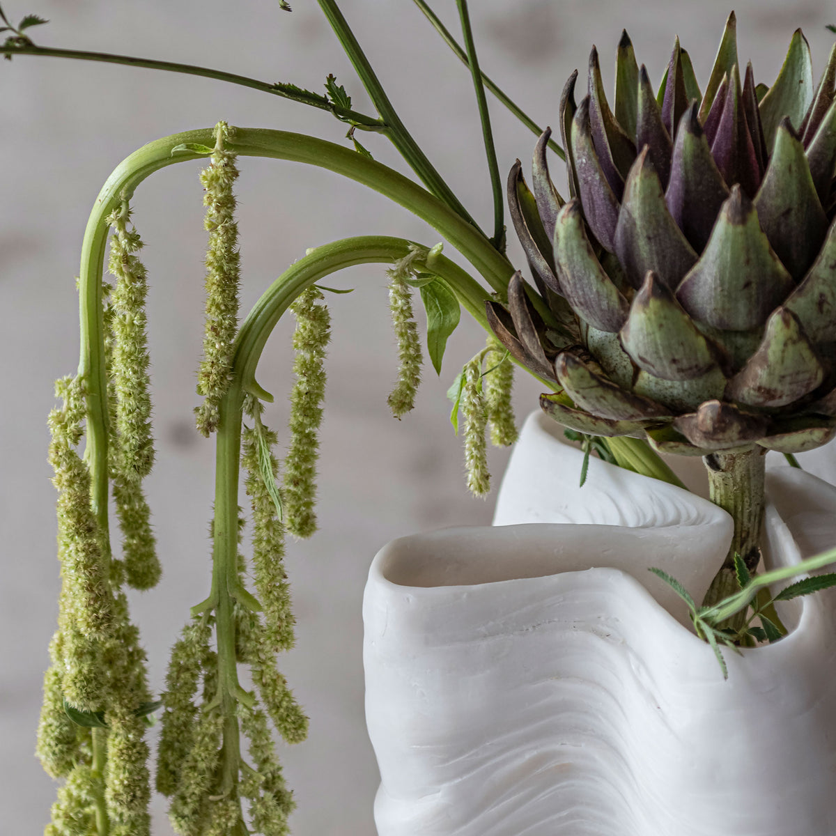 SHELL vase, large, Off-white