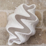 SHELL vase, small, Off-white