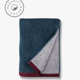SOFT håndklæde, Midnight blue / Light grey