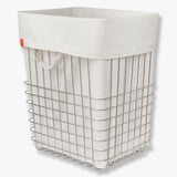 STORE-IT trådkurv med canvaspose, large, Chrome