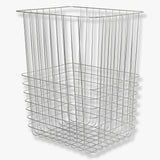 STORE-IT trådkurv med canvaspose, large, Chrome