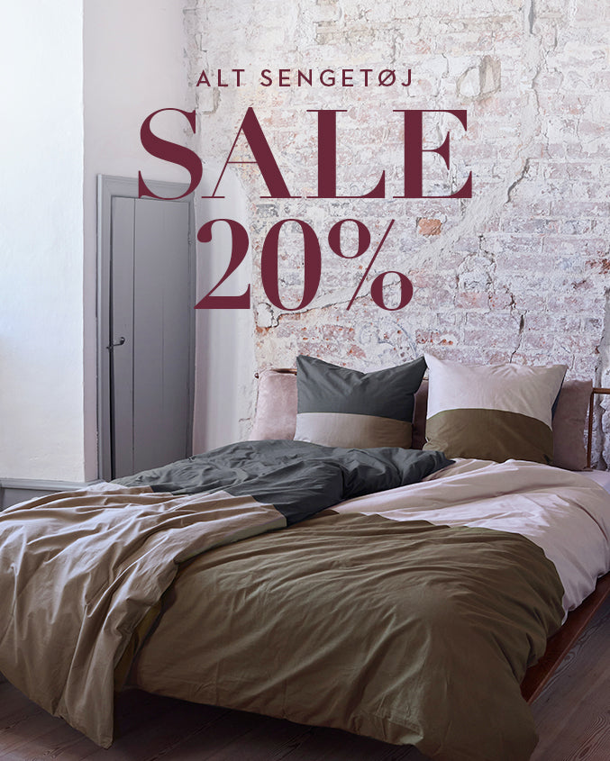 Sale 20% på alt sengetøj