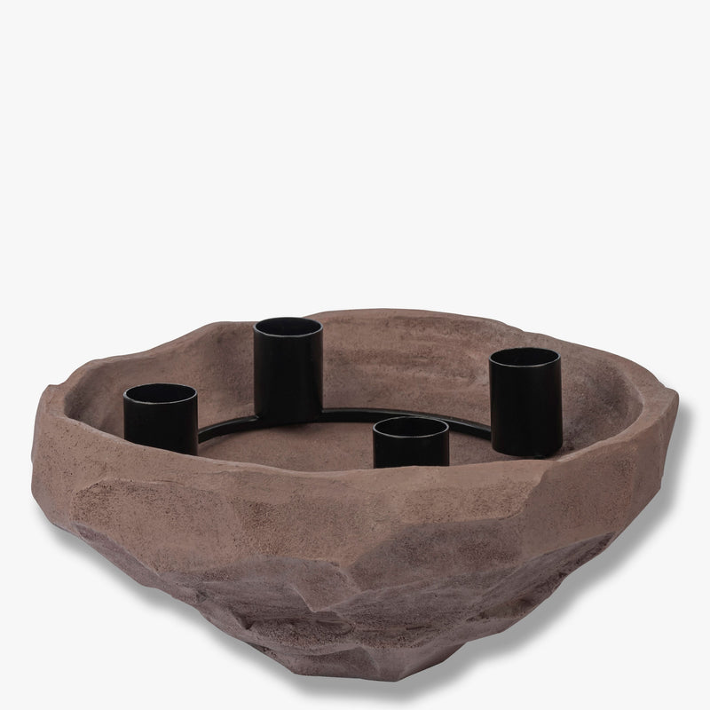 ART PIECE Nuki candle bowl, clay