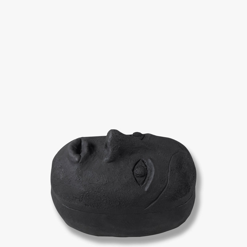 ART PIECE Face jar, black