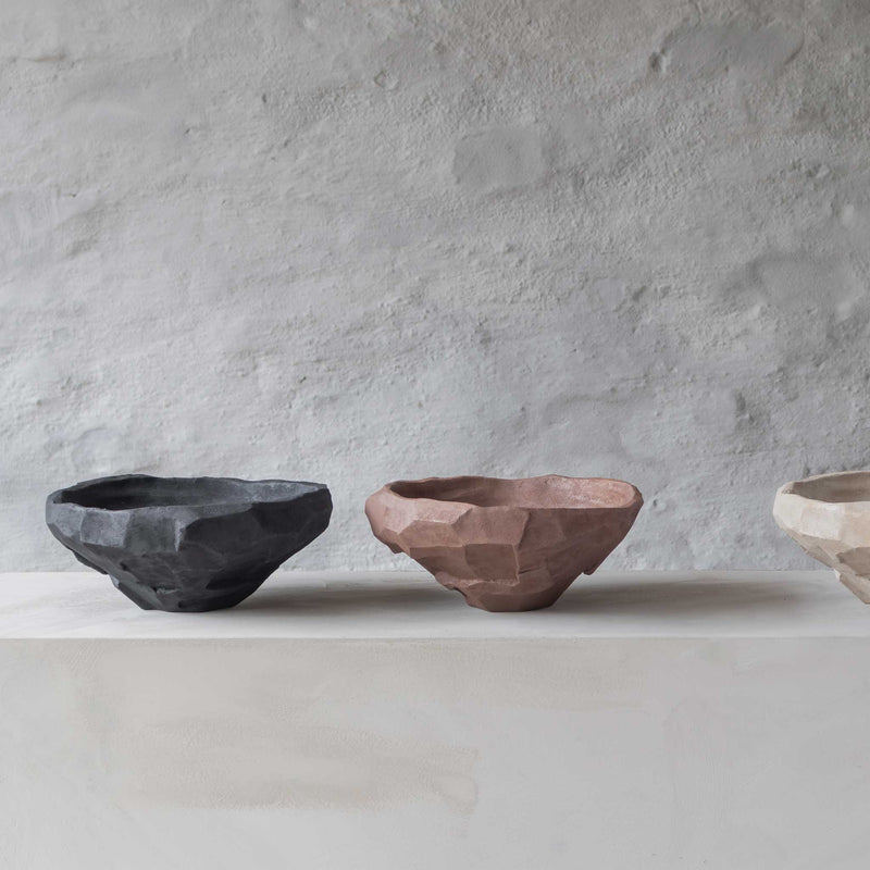 ART PIECE Nuki candle bowl, black