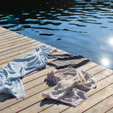 BODRUM Badehåndklæde, Light blue