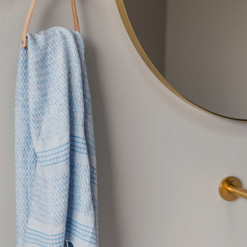 BODRUM Badehåndklæde, Light blue