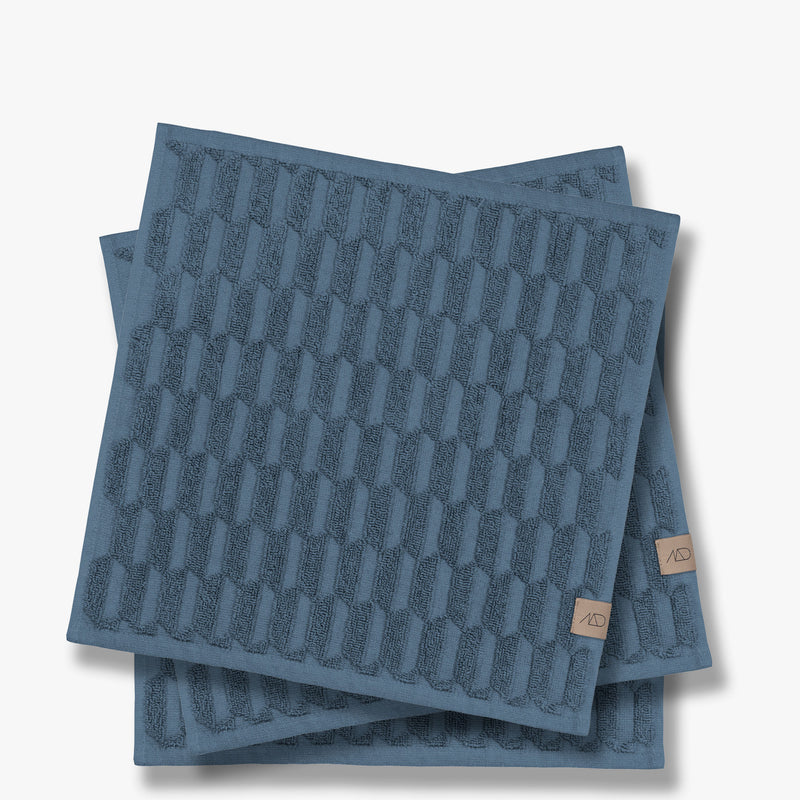 GEO Minihåndklæde, slate blue, 3-pak