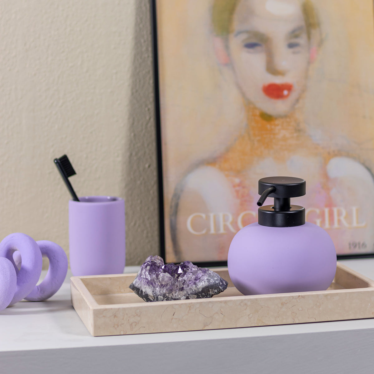 LOTUS Lav dispenser, light lilac
