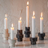 MARBLE lysestage, small, Brown