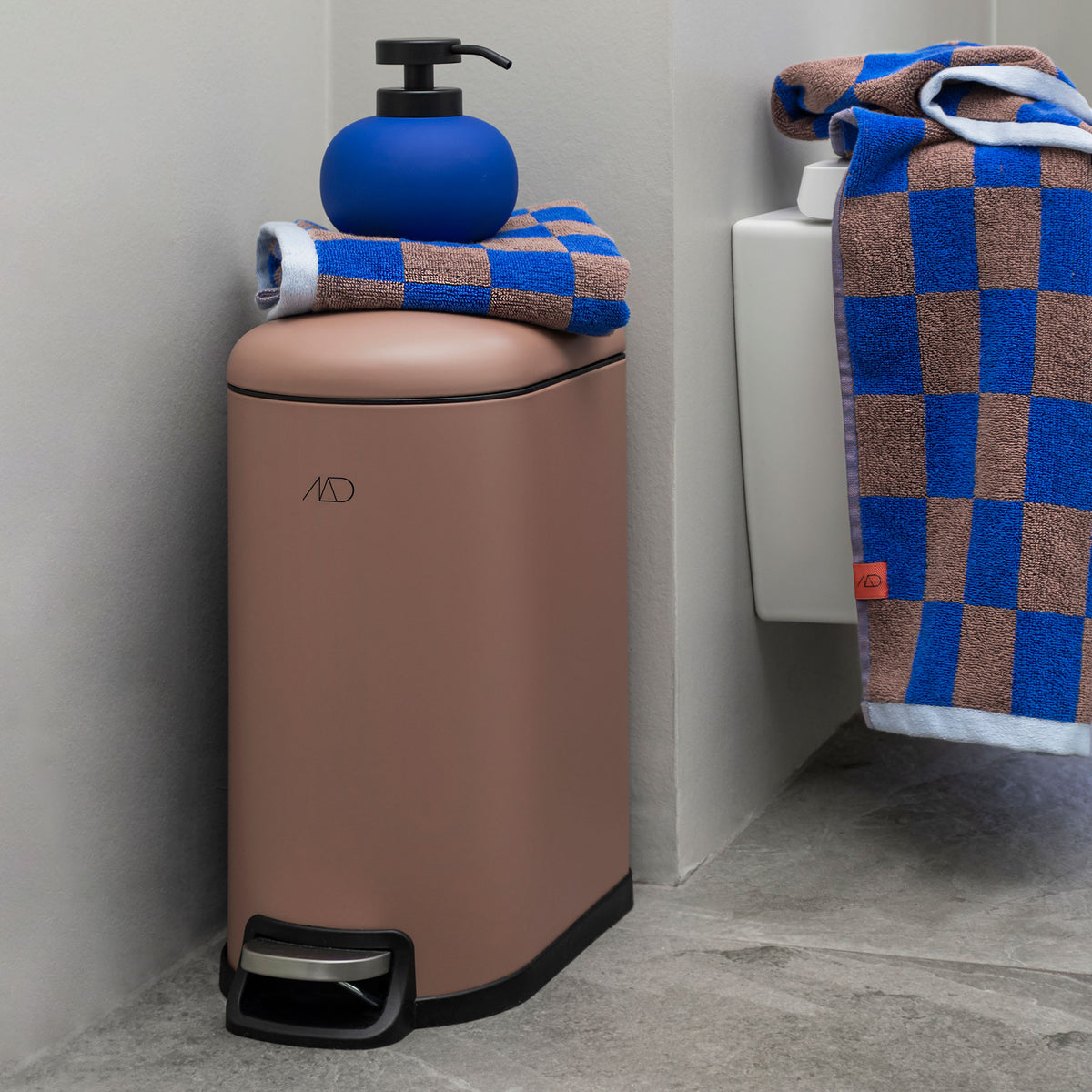 RETRO håndklæde, cobalt